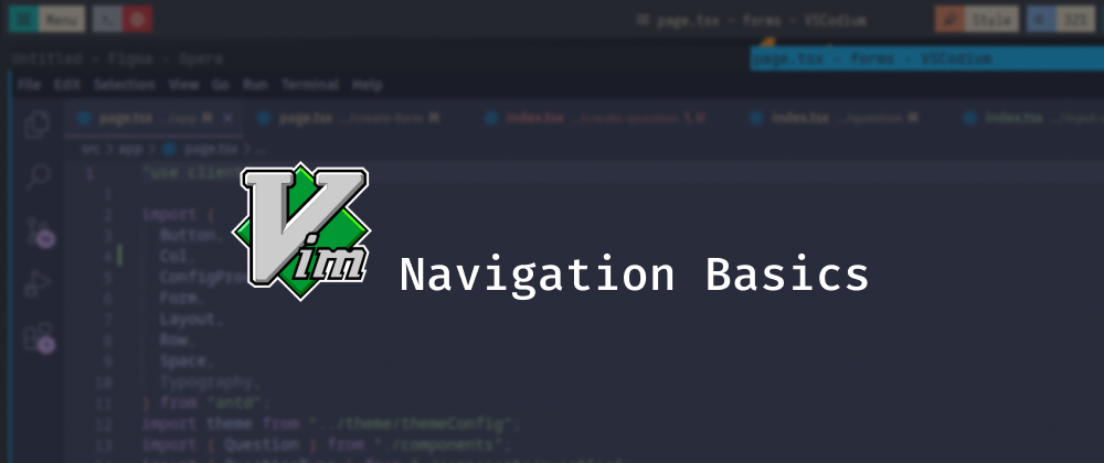 Vim 'navigation' basics