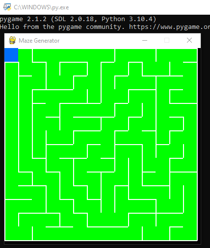 Screenshot of Maze Generator